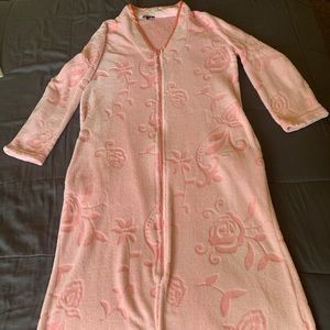 Womens pink robe